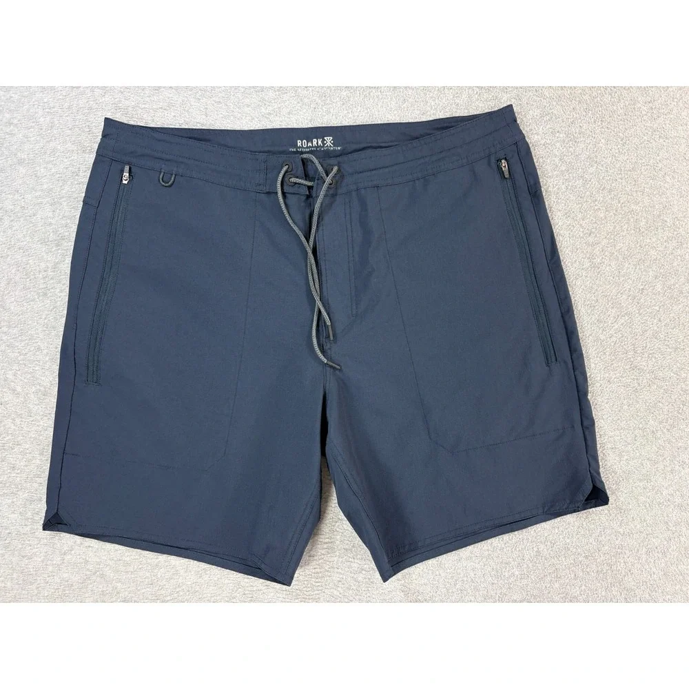 Roark Venture Hybrid Performance Shorts (Men's 2XL) Blue- 7